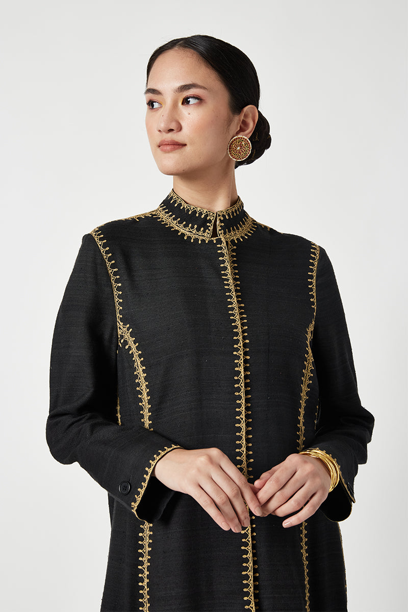 Karyme Embroidered Jacket Set (2Pcs)