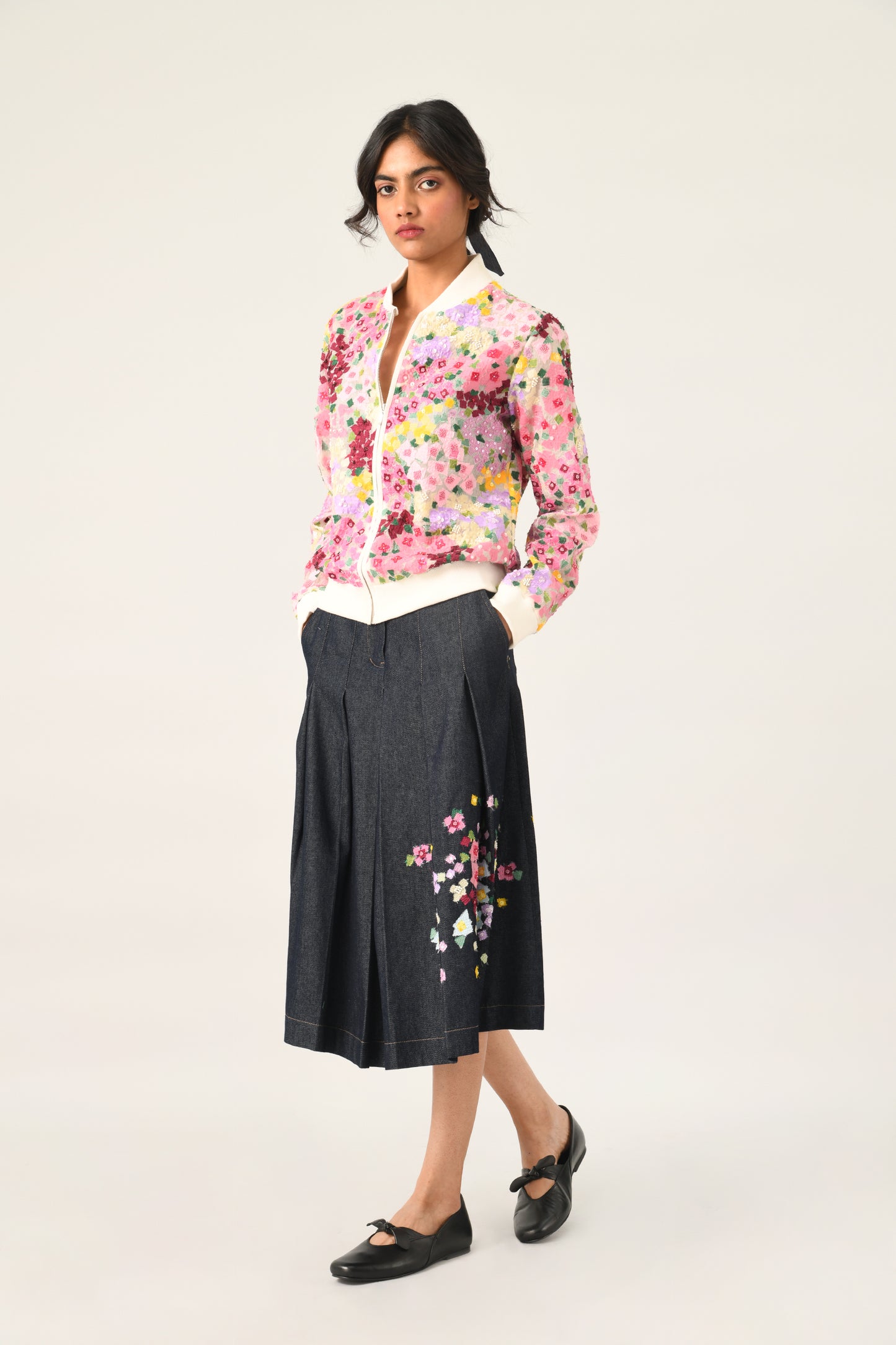 CANINA FLORAL ABSTRACT JACKET