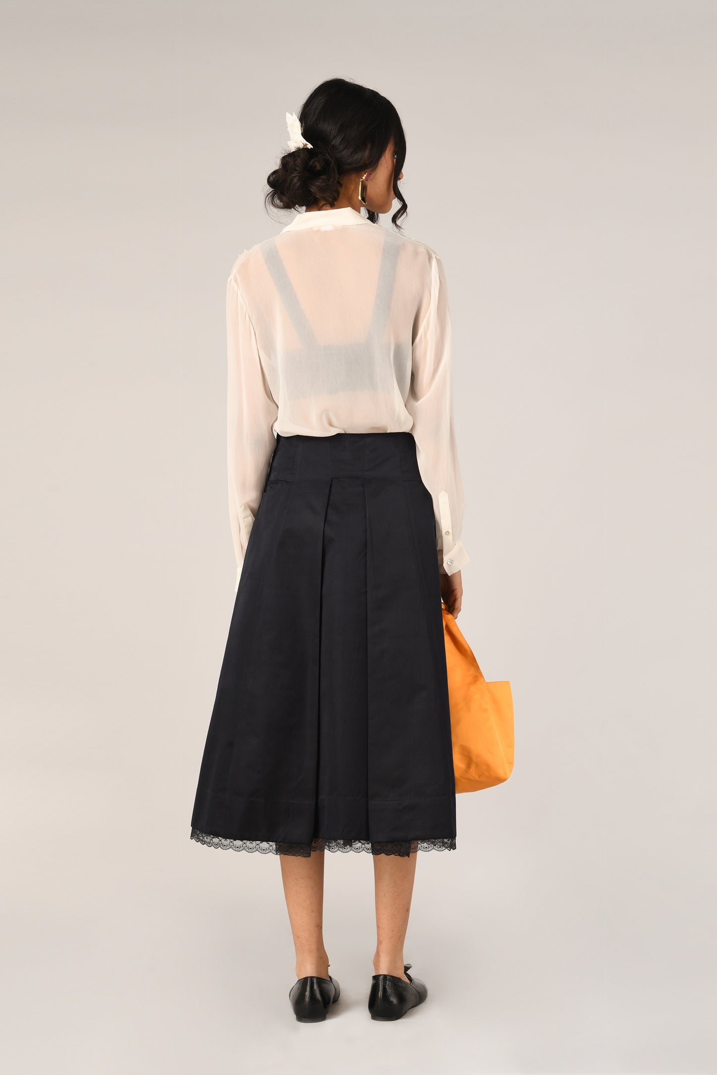 SOMBREUIL YOKE EMBROIDERED SHIRT