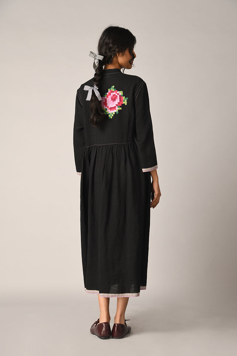 Bella Applique Embroidery Dress