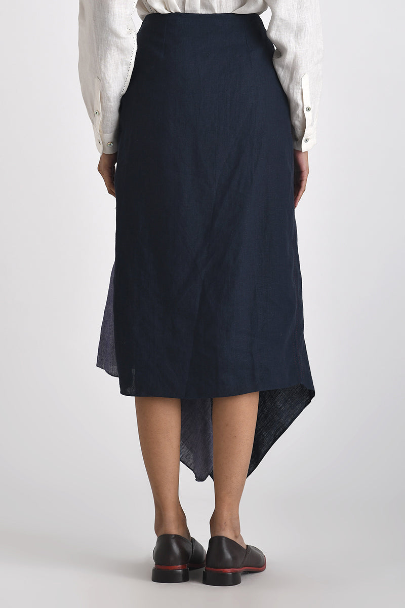 PELLA ASYMMETRIC HEM SKIRT