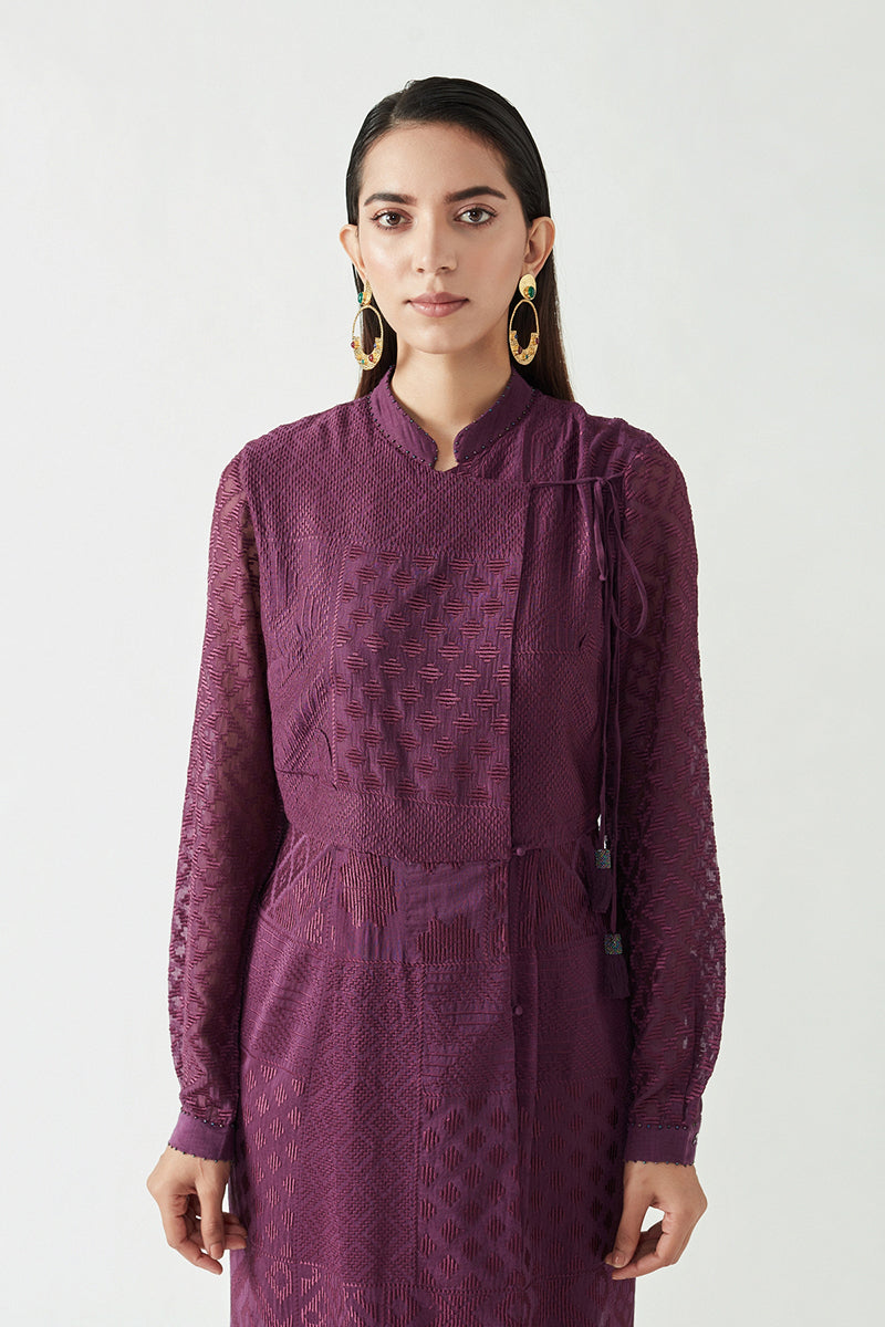 FINOLA EMBROIDERED DRESS WITH LYCRA TIGHTS