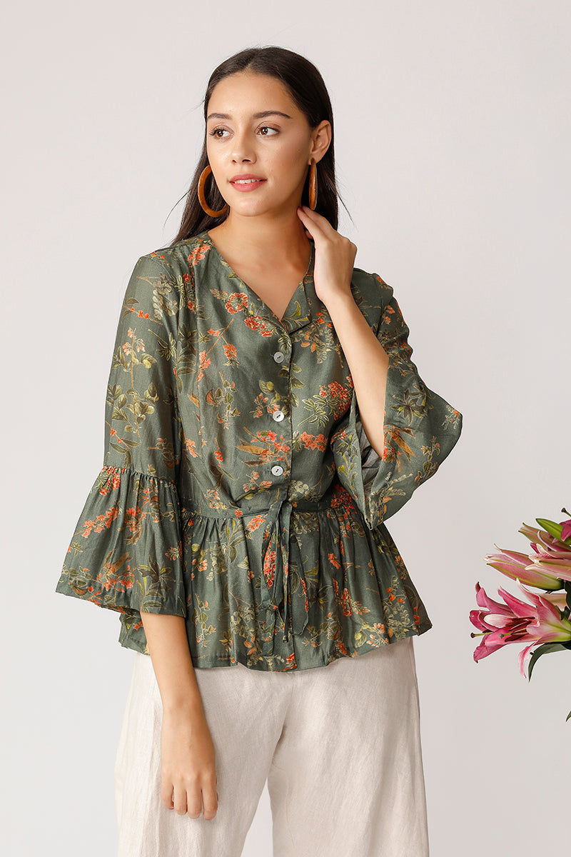 CLOVER PEPLUM TOP