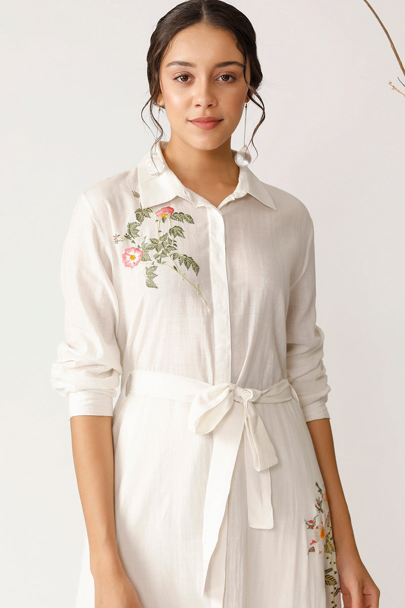 THEODOR BELTED FRONT OPEN TUNIC