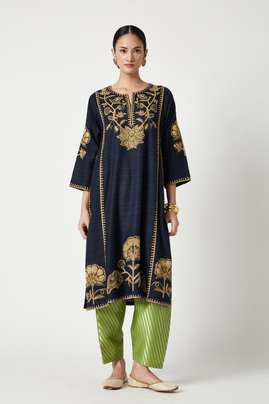 Zora Embroidered Kurta Set (3Pcs)