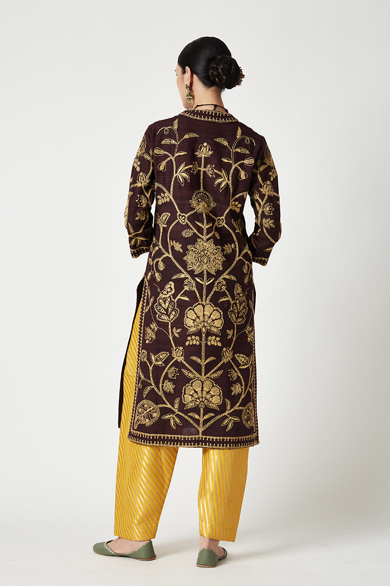 Aabidah Embroidered Kurta Set (3Pcs)