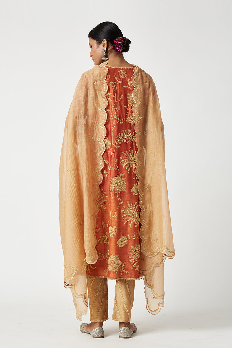 Shriya Embroidered Kurta Set (3Pcs)