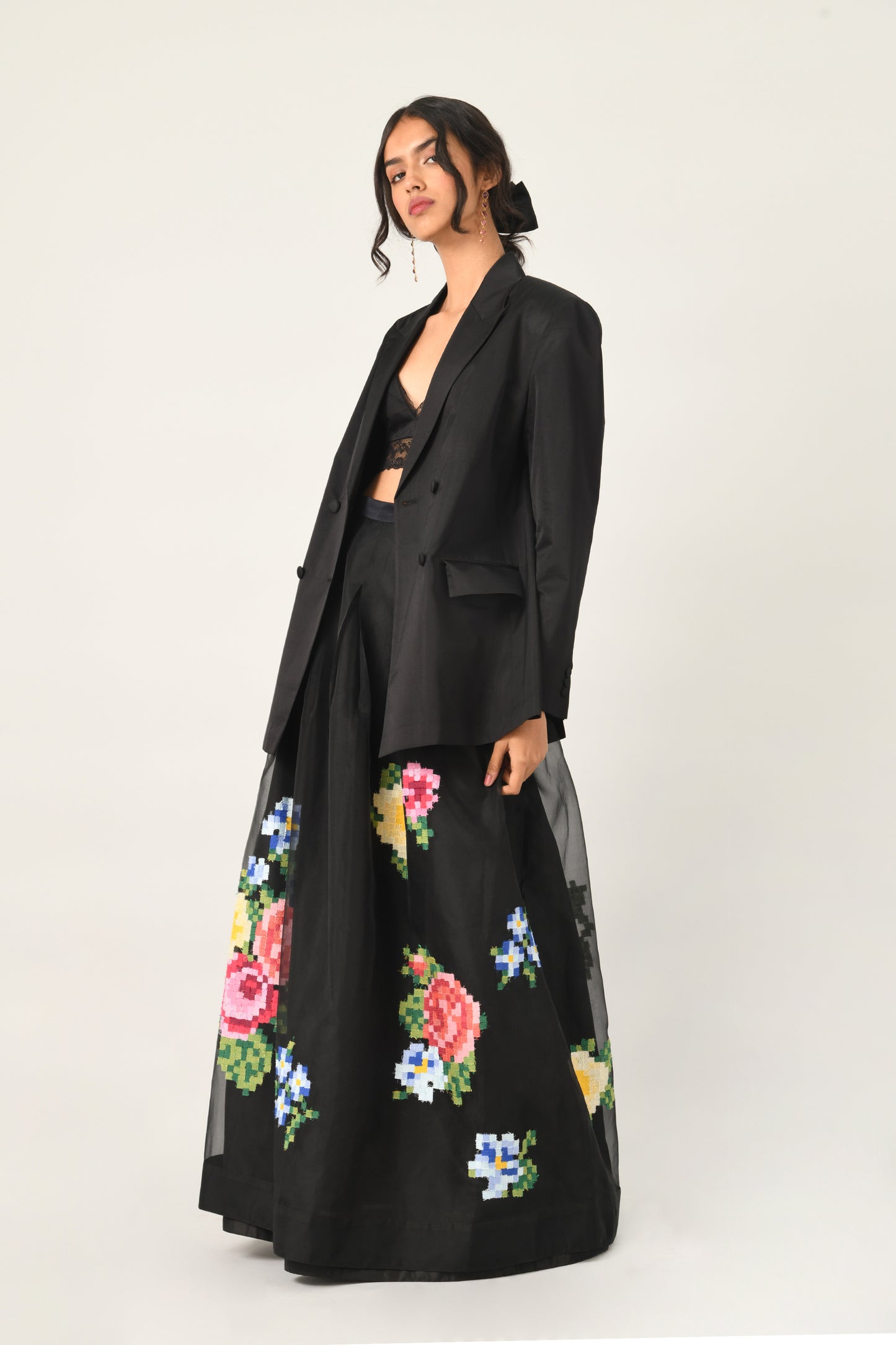GERTRUDE DIGITAL EMBROIDERY SKIRT
