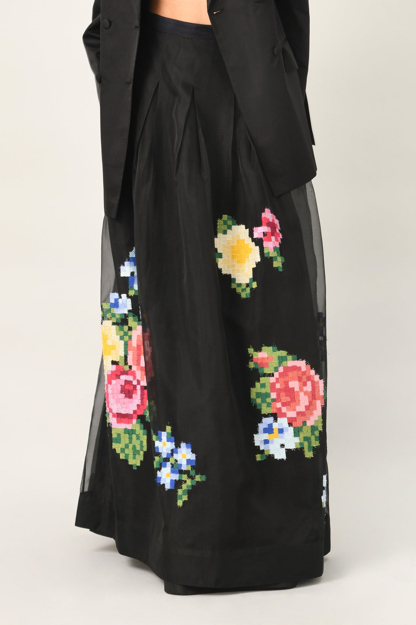 GERTRUDE DIGITAL EMBROIDERY SKIRT
