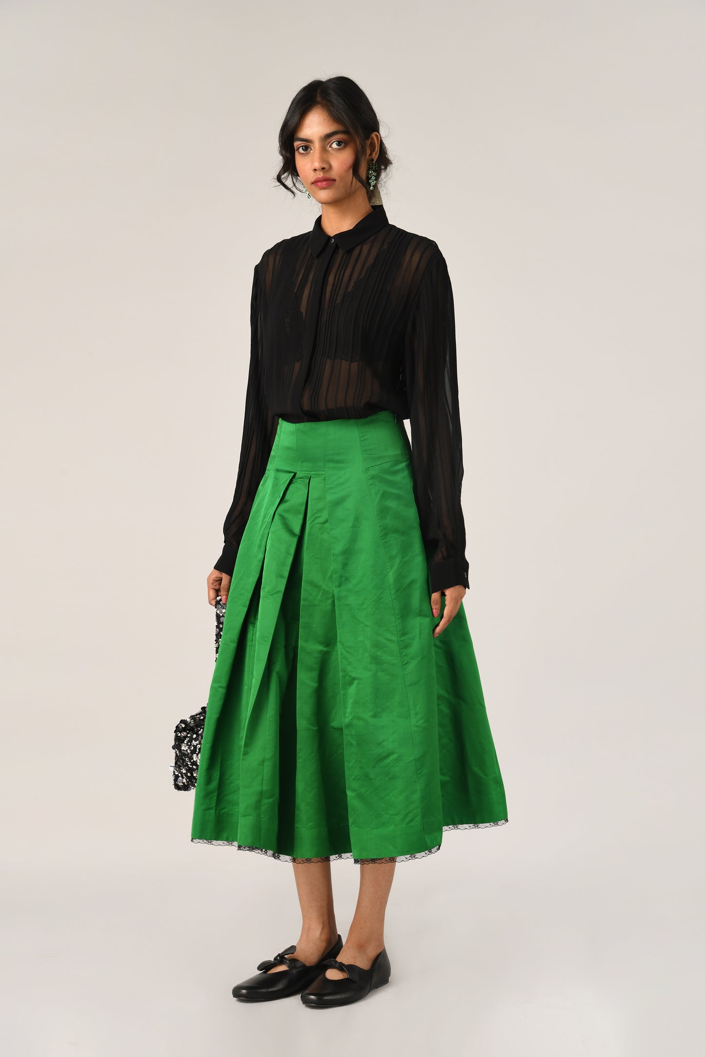 PINETORUM PLEATED SHIRT