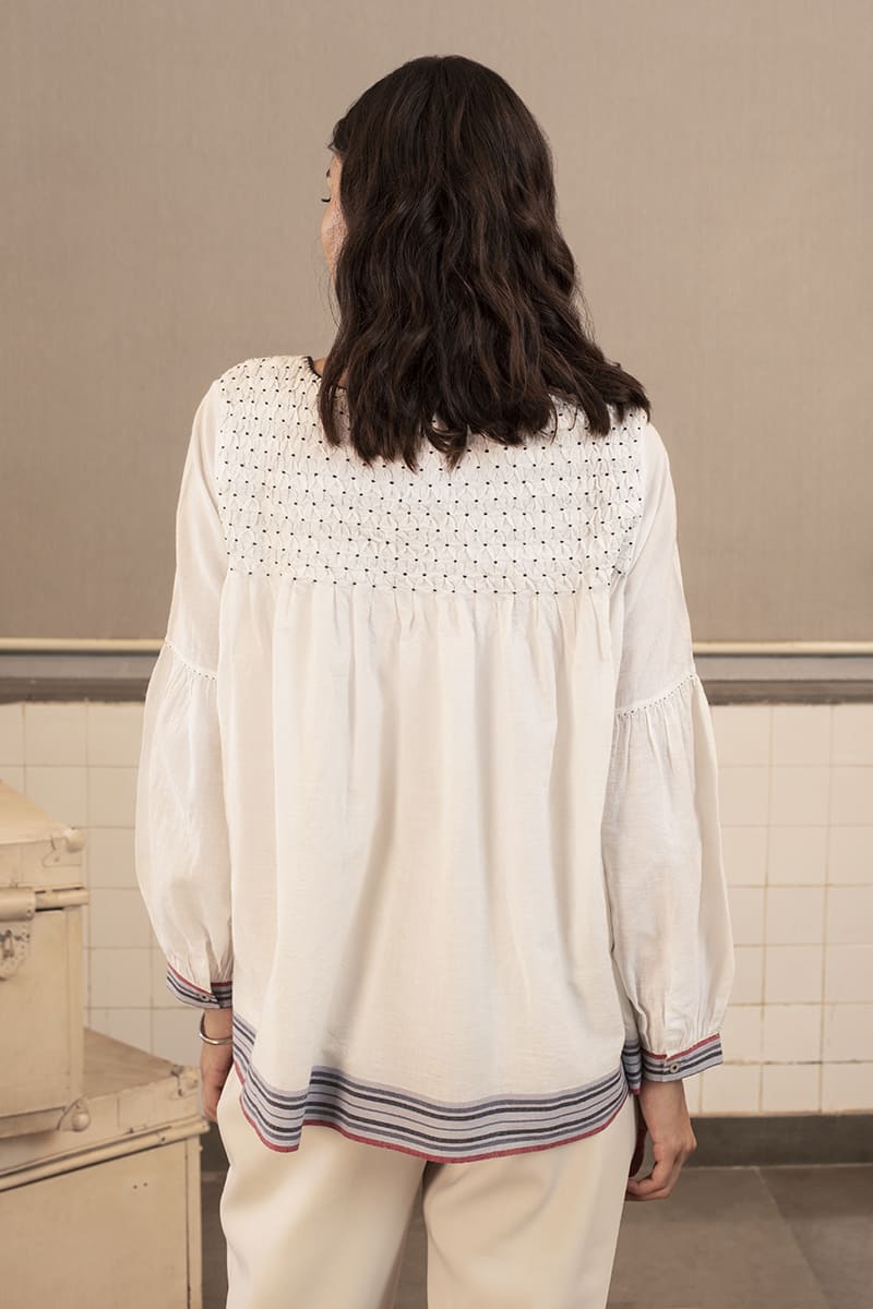 HOPKINS SMOCKING TOP