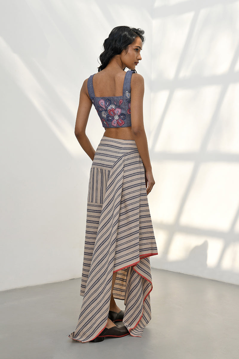 TRAGANA EMBROIDERED TOP