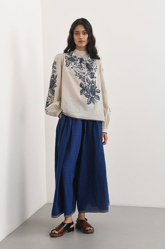 AVEZANNO EMBROIDERED TOP