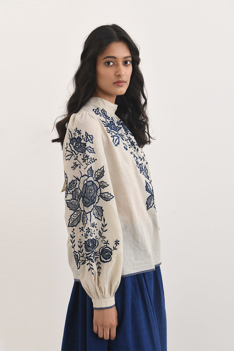 AVEZANNO EMBROIDERED TOP