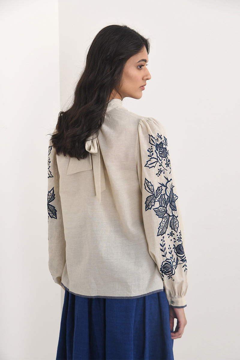 AVEZANNO EMBROIDERED TOP