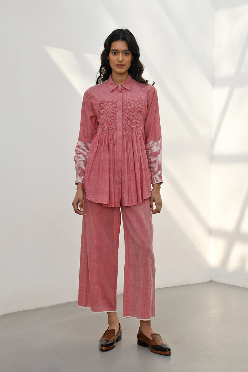 OLYMPOS SMOCKED TOP