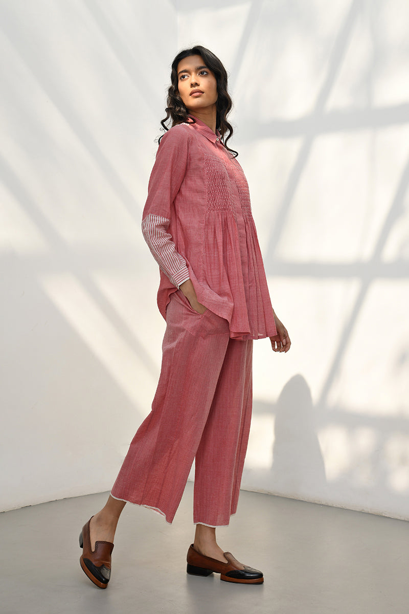 OLYMPOS SMOCKED TOP