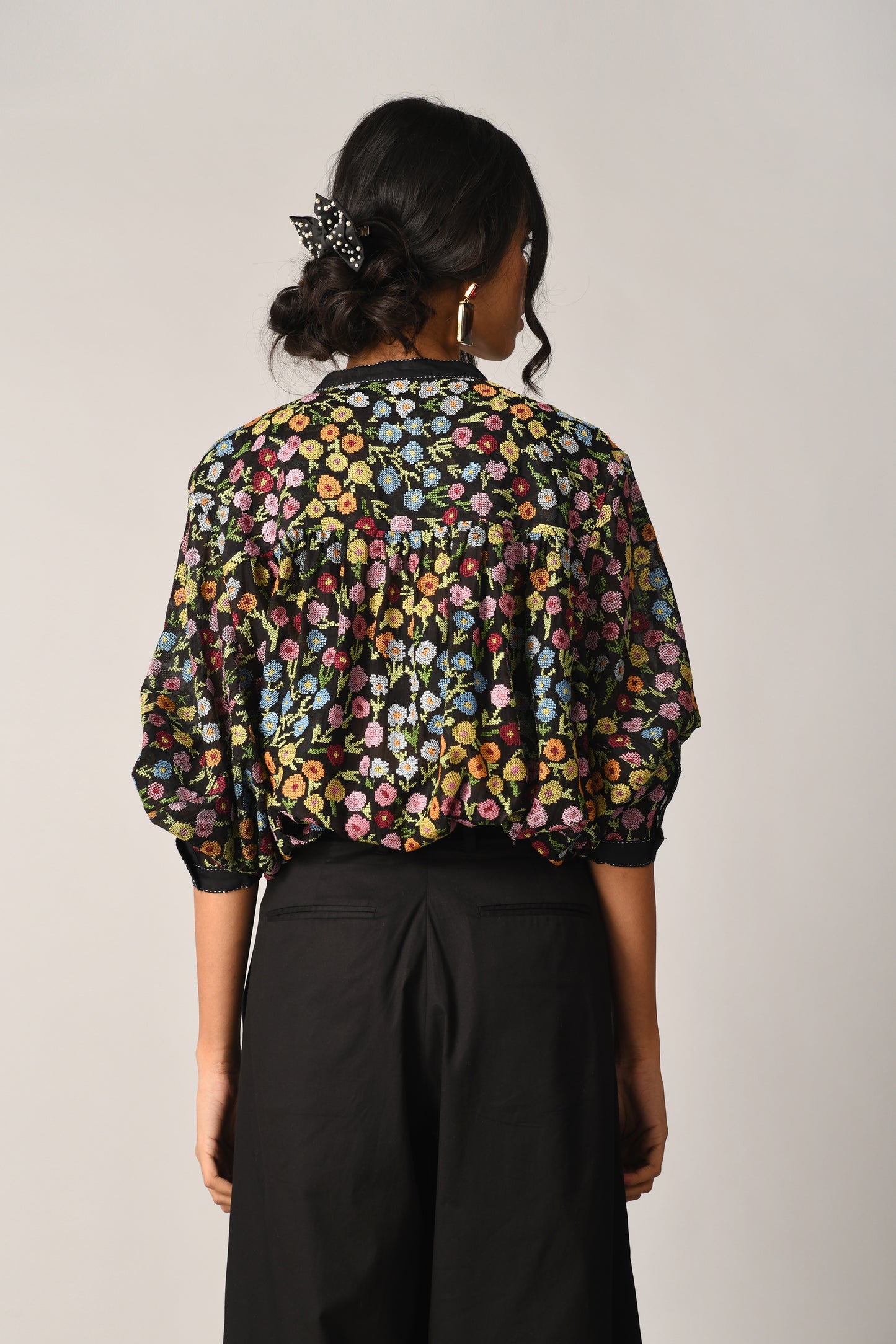WOODSII FLORAL OVERSIZE SHIRT