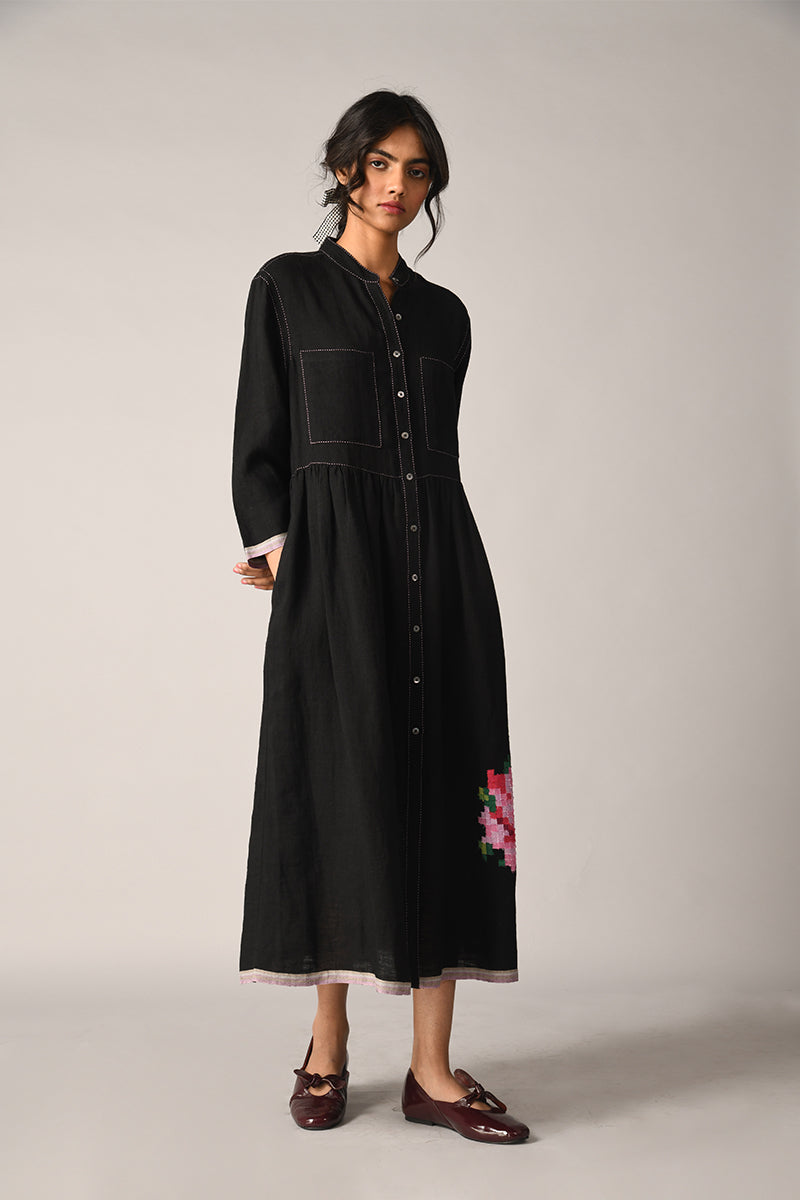 Bella Applique Embroidery Dress