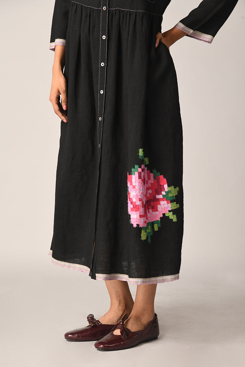 Bella Applique Embroidery Dress