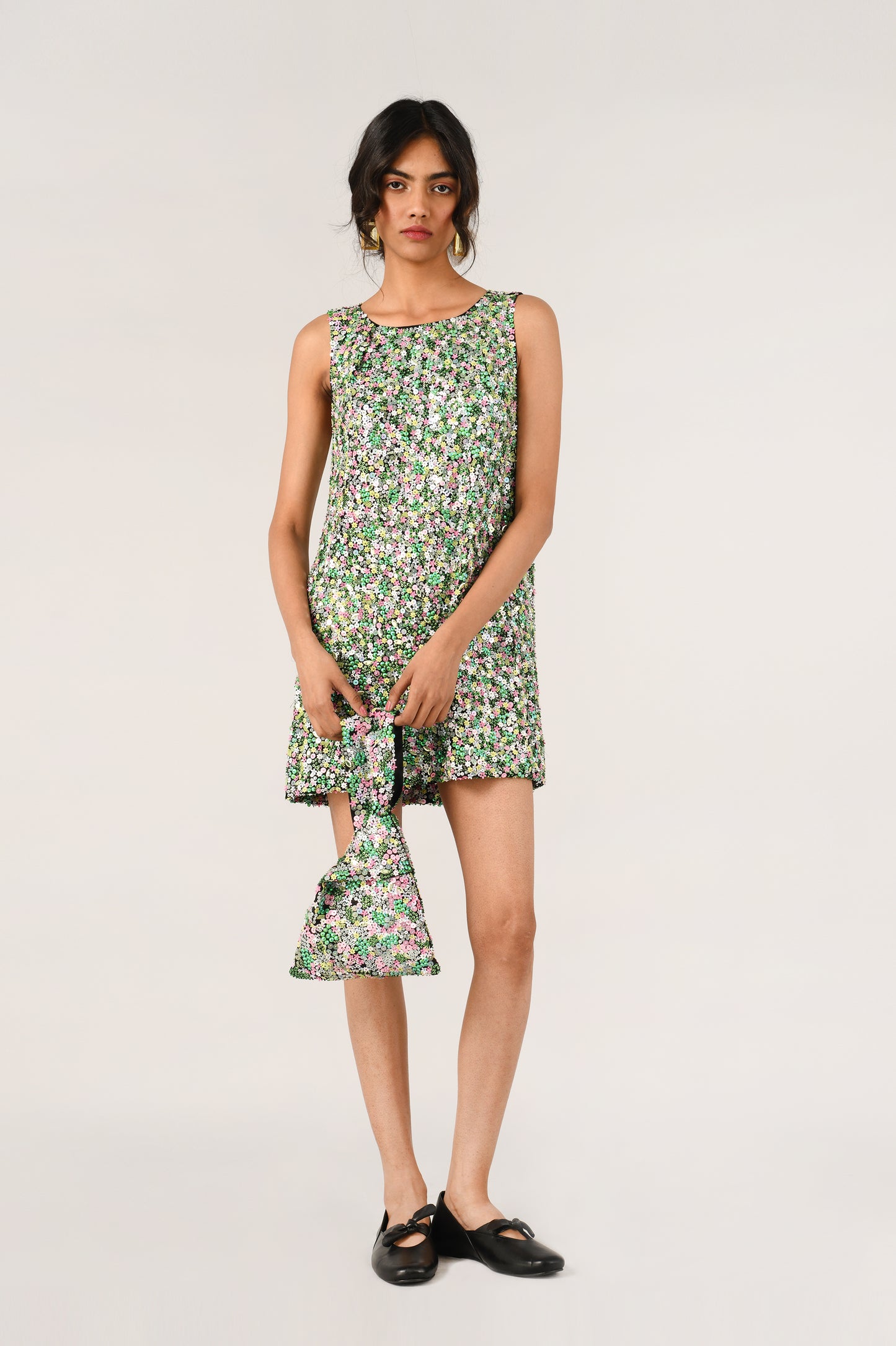 BARBARA SHORT SEQUIN DRESS