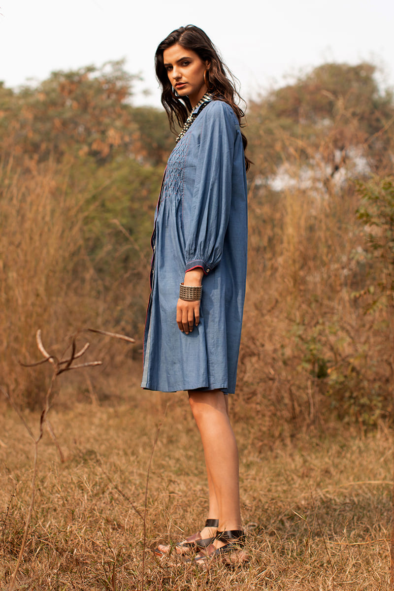 KEITH SMOCKED TUNIC