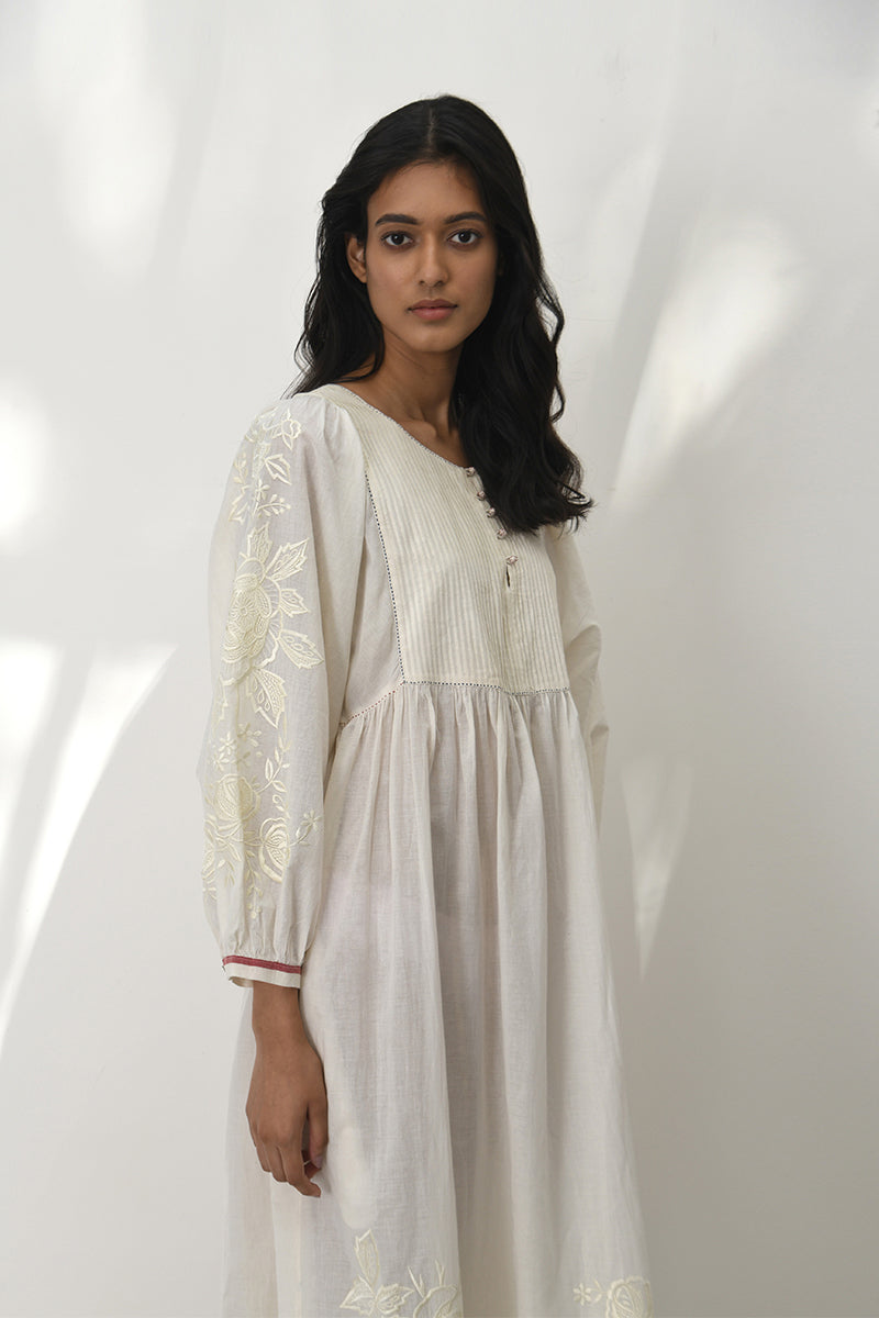 PISTOIA EMBROIDERED DRESS