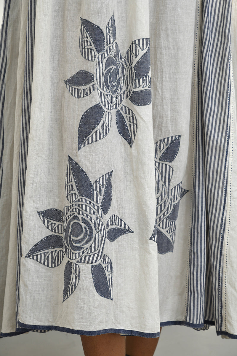 LESVOS HANDLOOM APPLIUE TUNIC