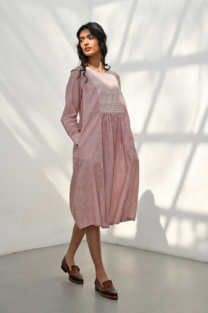 PELION STRIPE DRESS