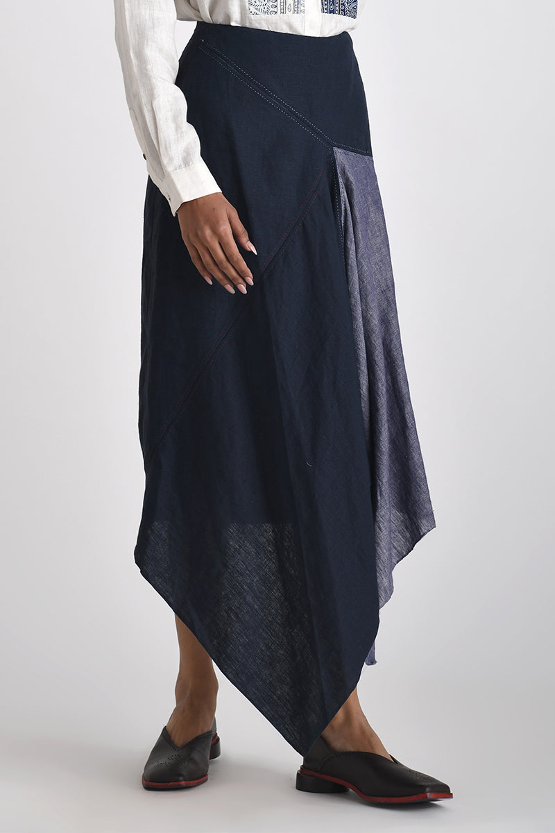 PELLA ASYMMETRIC HEM SKIRT