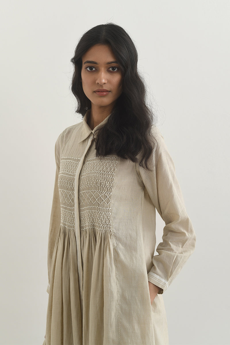 BRESCIA SMOCKED TUNIC