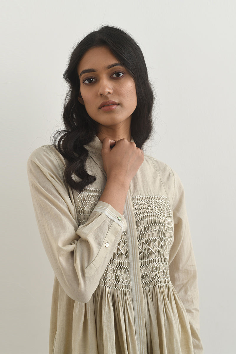 BRESCIA SMOCKED TUNIC