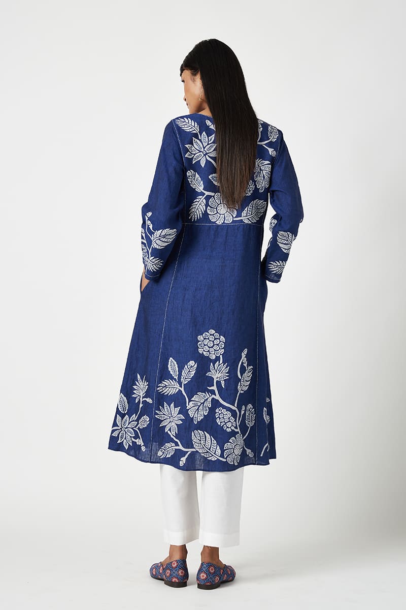 Lombok  Applique  Kurta Set (2PCS)