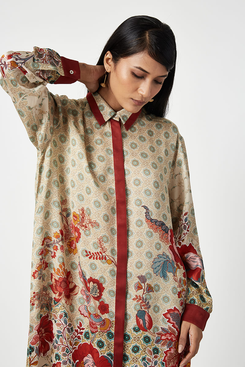 BUTON PRINTED KURTA SET (2PCS)