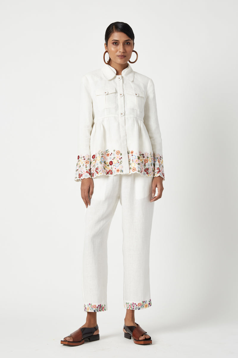 Aeonium Embroidered Pants