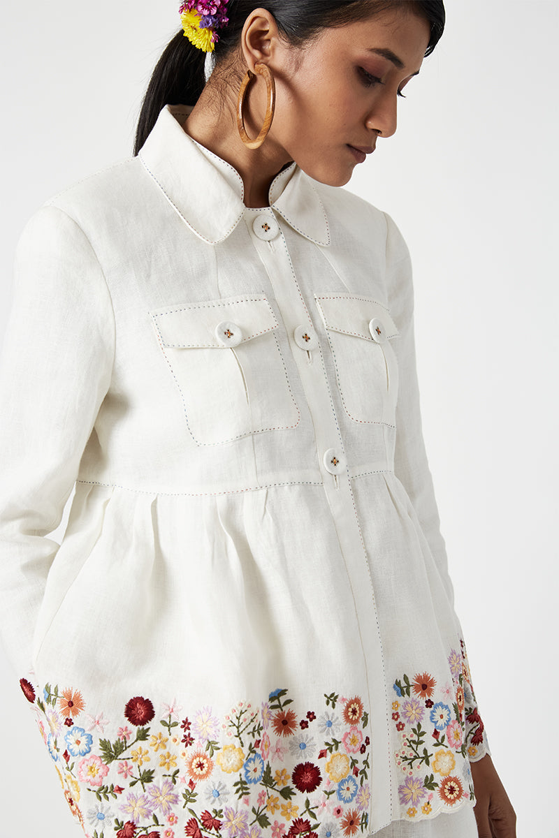 Aeonium Embroidered Pants