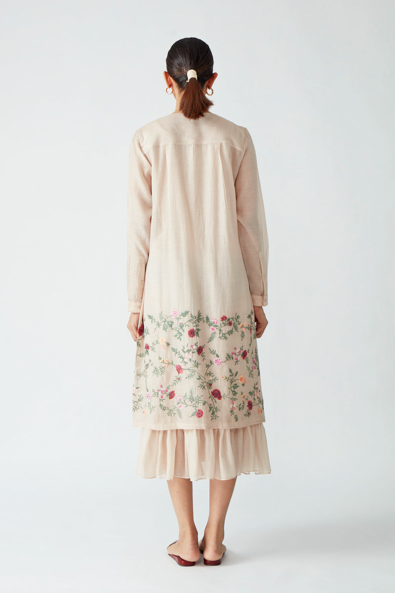 SEDUM EMBROIDERED DRESS WITH SLIP (2PCS)