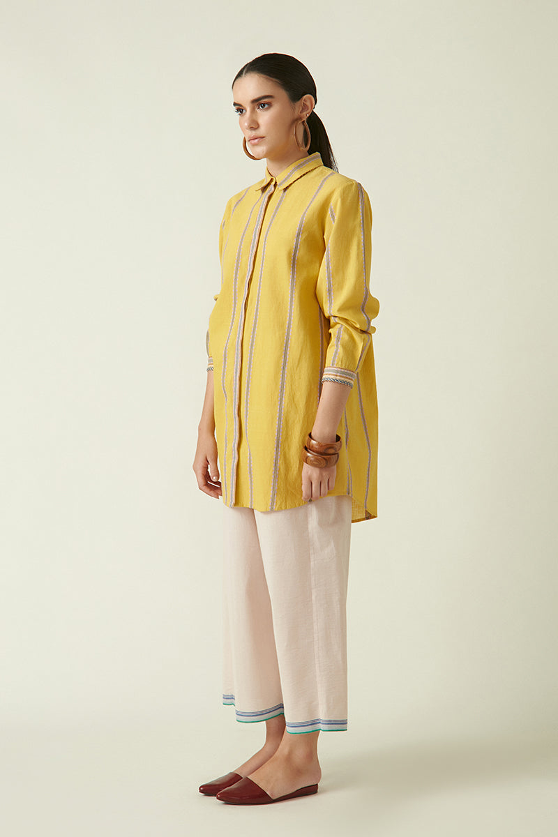 MESHIMA BUTTONED DOWN TOP