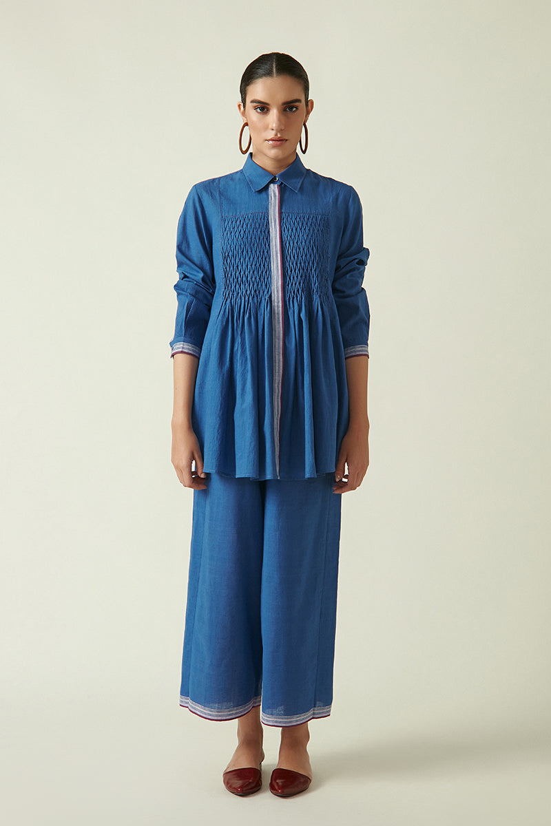 CAMILUS SMOCKED TOP