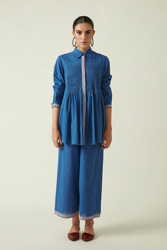 CAMILUS SMOCKED TOP