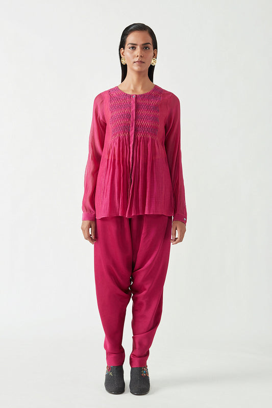 TORRES SMOCKING TOP