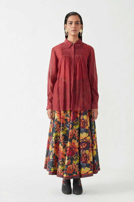 SAVION SMOCKING SHIRT