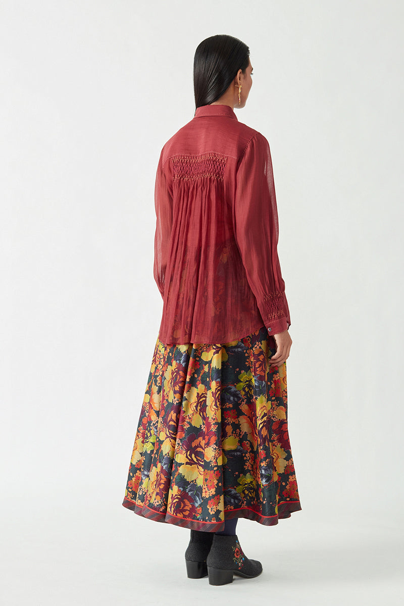 SAVION SMOCKING SHIRT