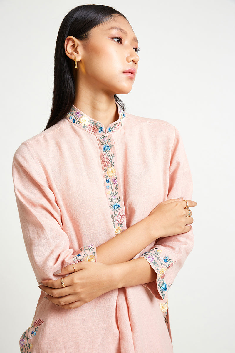 CANDYTUFT EMBROIDERED KURTA & PANT SET (2PCS)