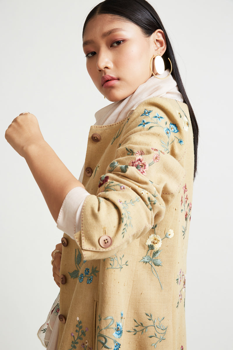 NAPELLUS EMBROIDERED JACKET WITH POCKETS
