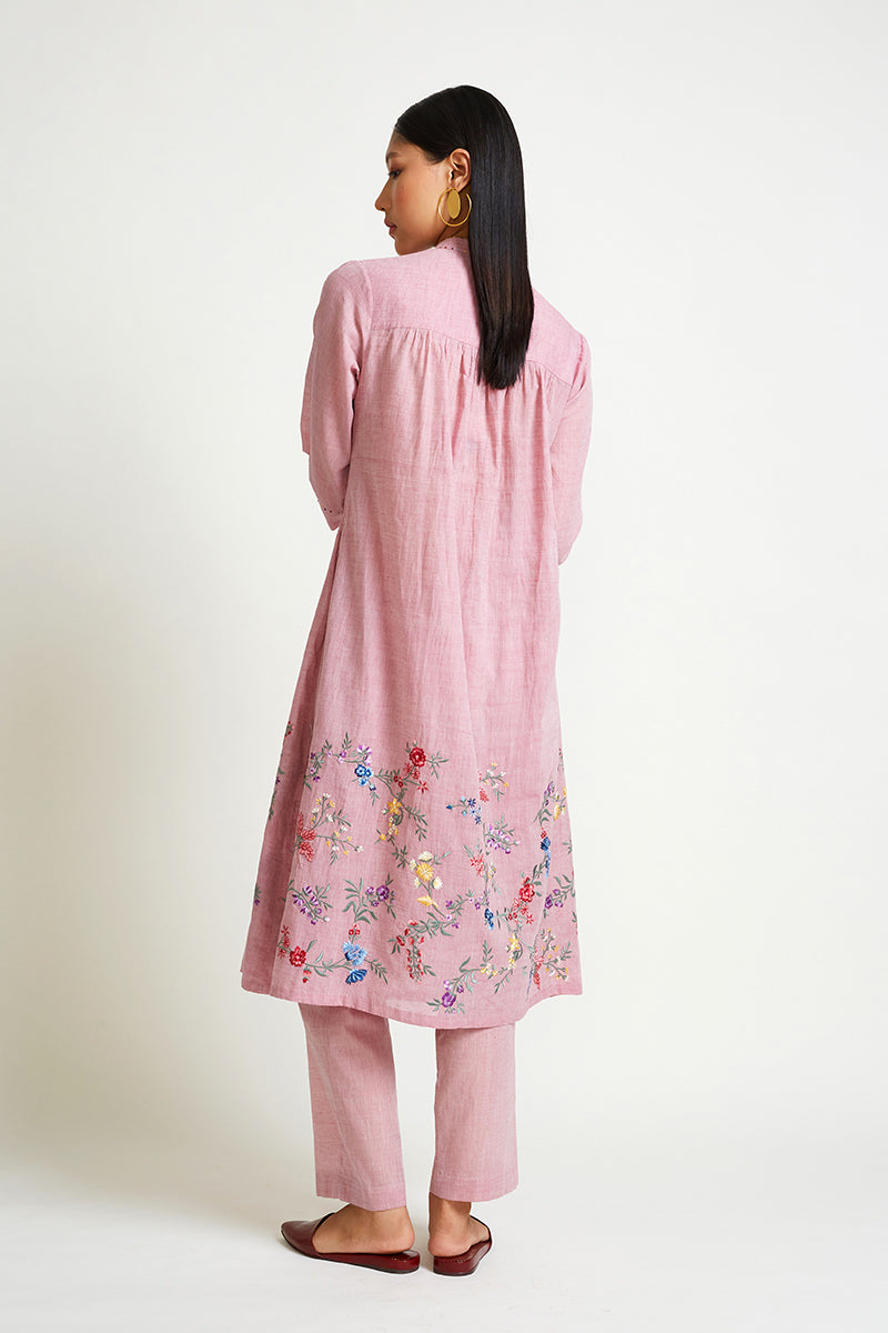 PHLOX EMBROIDERED KURTA & PANT SET (2PCS)
