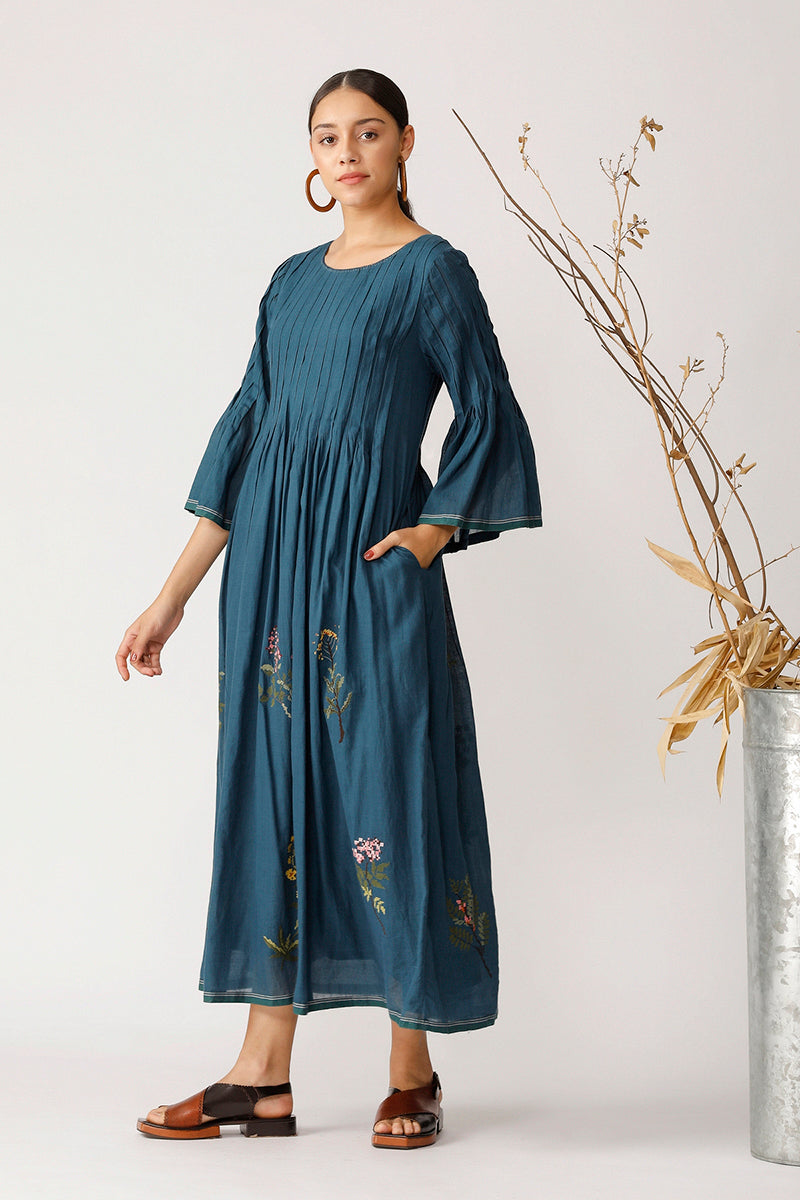 BOX ELDER PLEATED DRESS