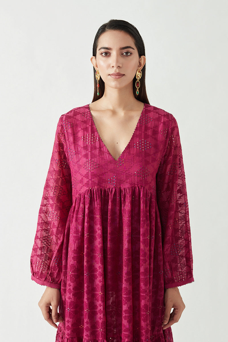 STELLA EMBROIDERED DRESS