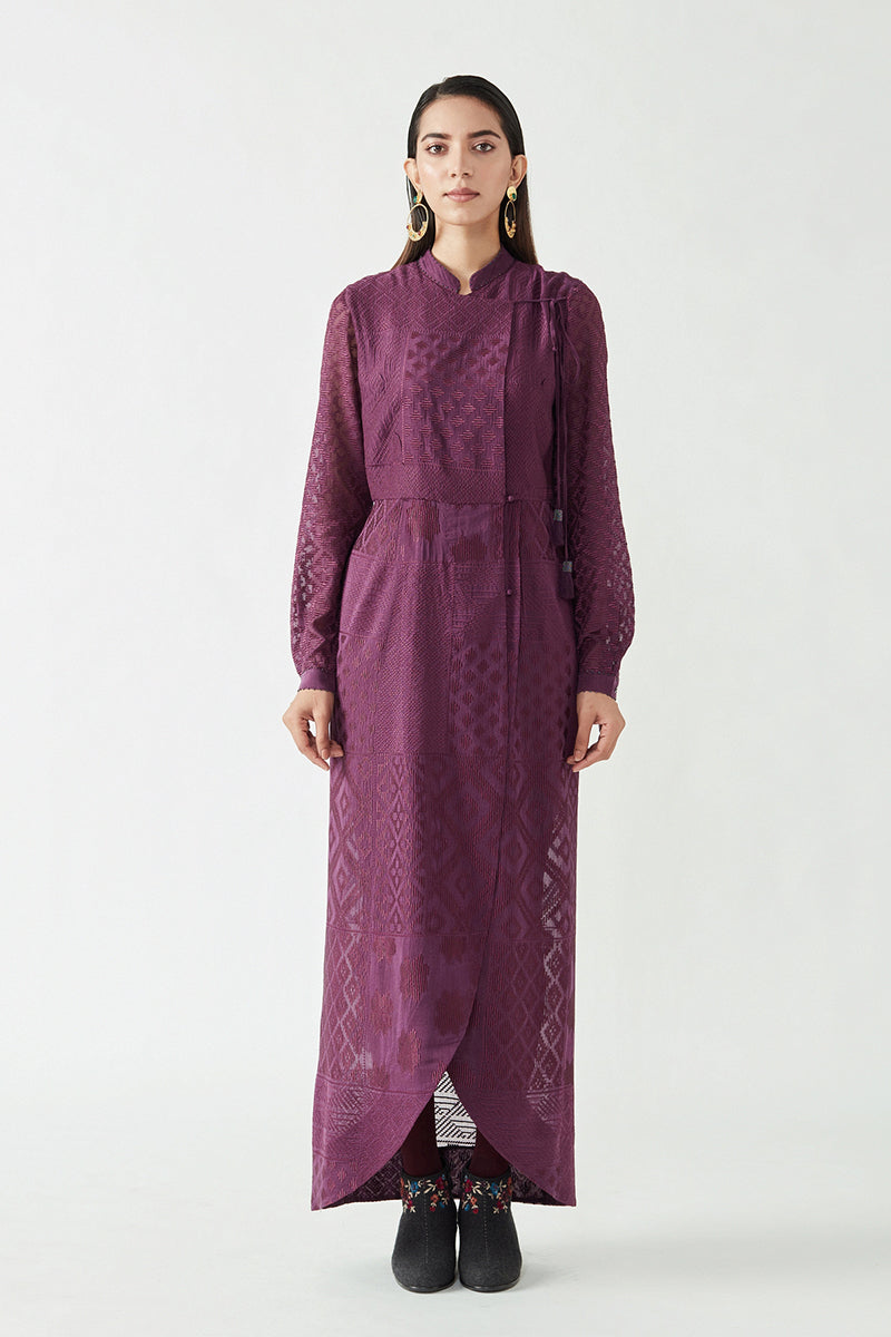 FINOLA EMBROIDERED DRESS WITH LYCRA TIGHTS