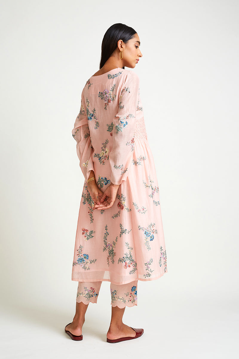 DAPHNE EMBROIDERED KURTA & PANT SET (2PCS)